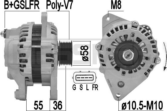 ERA 209446A - Alternator www.molydon.hr