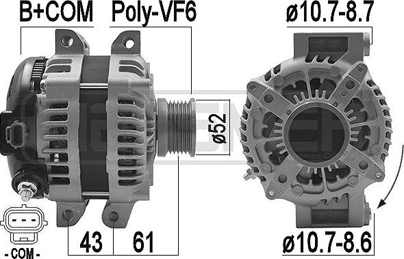 ERA 209465A - Alternator www.molydon.hr