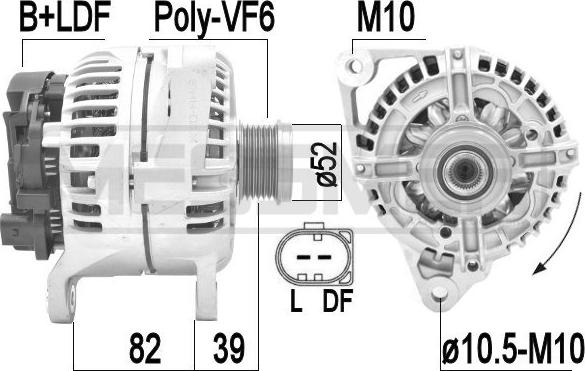 ERA 209414A - Alternator www.molydon.hr