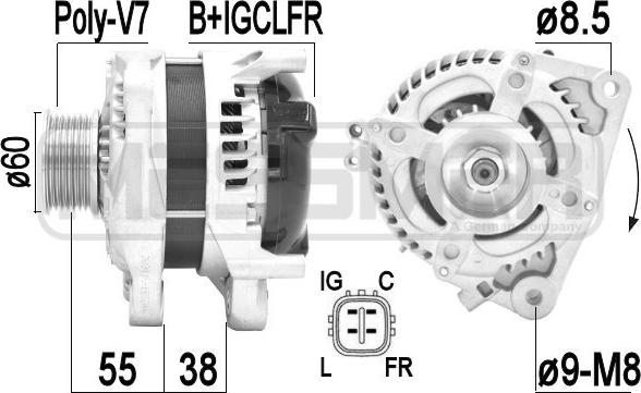 ERA 209412A - Alternator www.molydon.hr