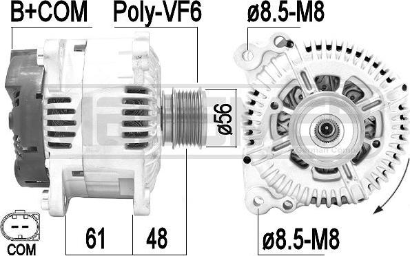 ERA 209423A - Alternator www.molydon.hr