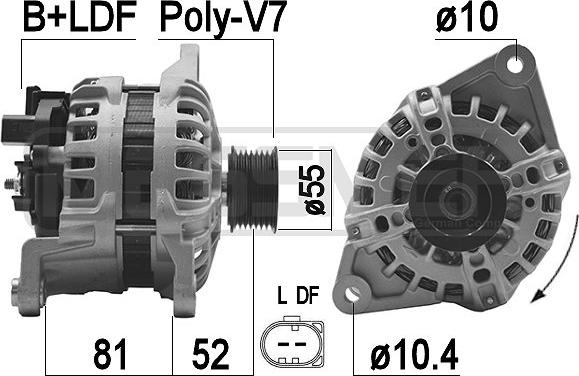 ERA 209478A - Alternator www.molydon.hr