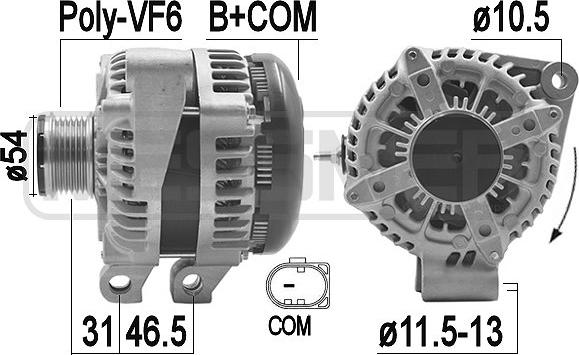 ERA 209472A - Alternator www.molydon.hr