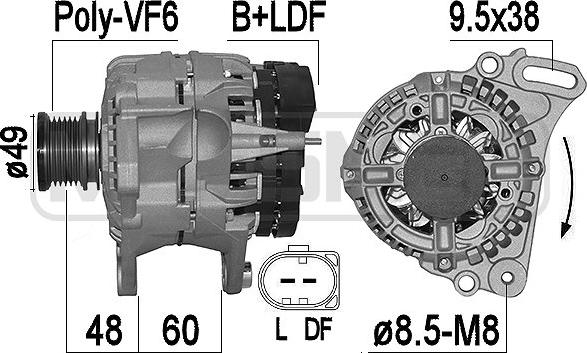 ERA 209542A - Alternator www.molydon.hr