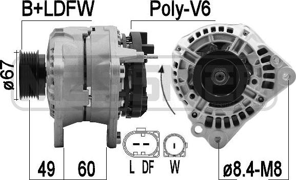 ERA 209554A - Alternator www.molydon.hr