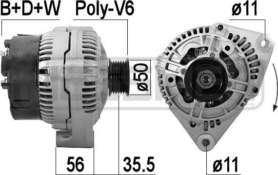 ERA 209551A - Alternator www.molydon.hr