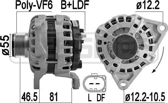 ERA 209558A - Alternator www.molydon.hr