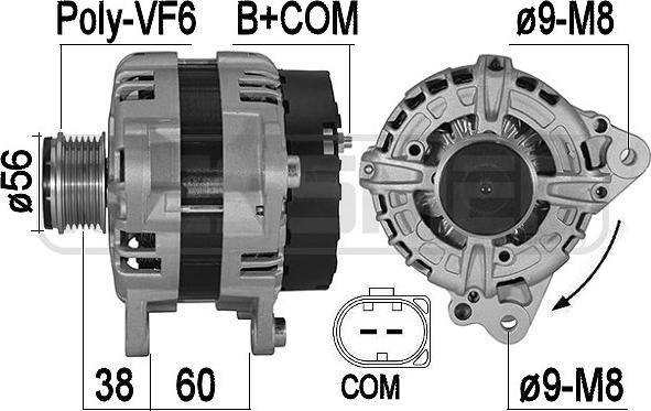 ERA 209564A - Alternator www.molydon.hr