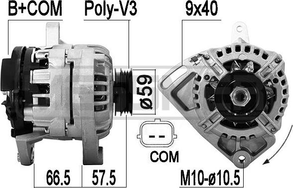 ERA 209567A - Alternator www.molydon.hr