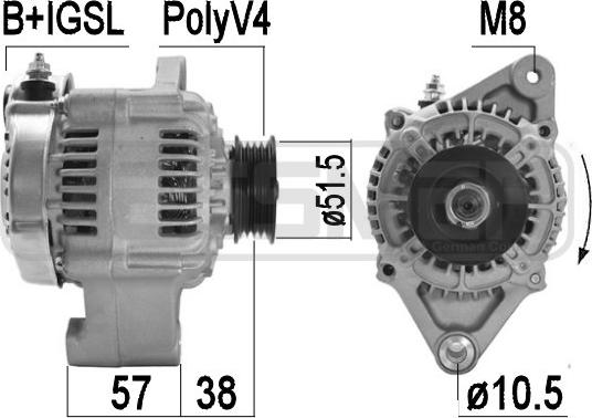 ERA 209509A - Alternator www.molydon.hr