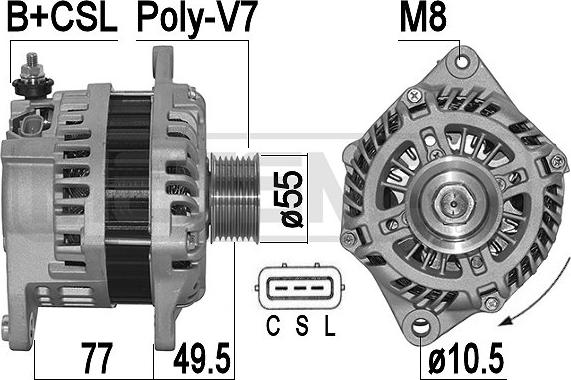 ERA 209506A - Alternator www.molydon.hr