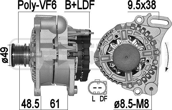 ERA 209502A - Alternator www.molydon.hr