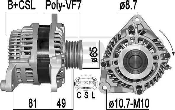 ERA 209519A - Alternator www.molydon.hr