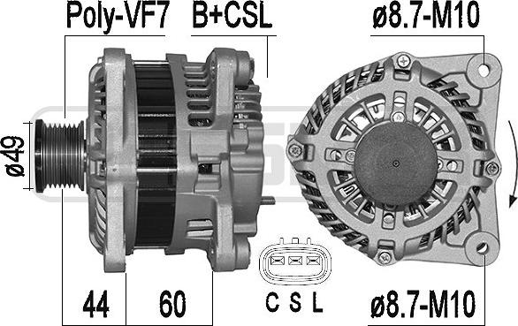 ERA 209515A - Alternator www.molydon.hr