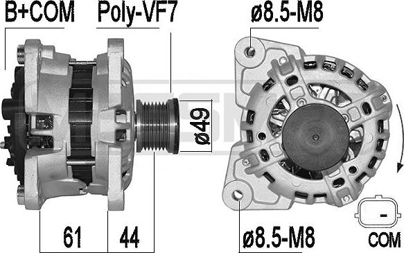 ERA 209518A - Alternator www.molydon.hr