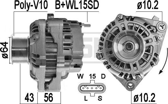 ERA 209580 - Alternator www.molydon.hr