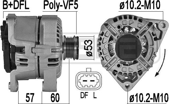 ERA 209539A - Alternator www.molydon.hr