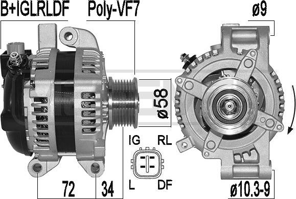 ERA 209534A - Alternator www.molydon.hr