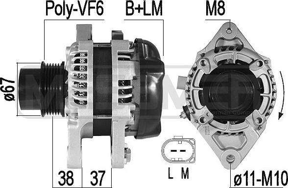 ERA 209535A - Alternator www.molydon.hr