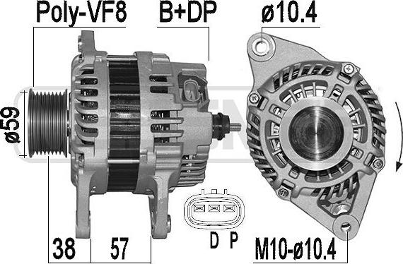 ERA 209525A - Alternator www.molydon.hr