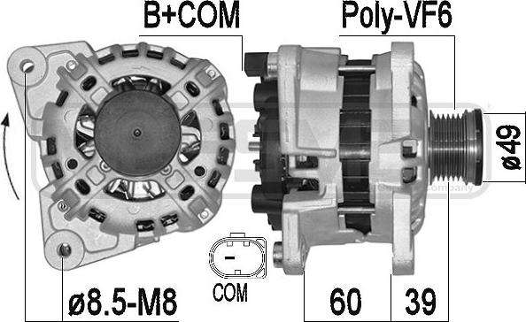 ERA 209520A - Alternator www.molydon.hr