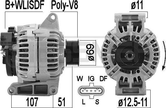 ERA 209575A - Alternator www.molydon.hr