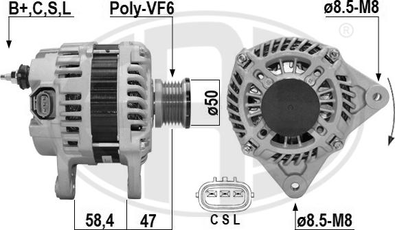 ERA 209655A - Alternator www.molydon.hr