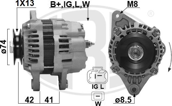 ERA 209651A - Alternator www.molydon.hr