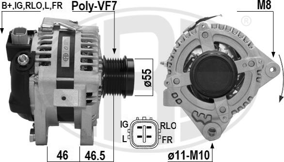 ERA 209653A - Alternator www.molydon.hr