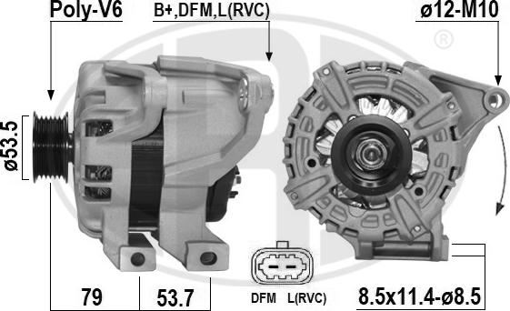 ERA 209657A - Alternator www.molydon.hr