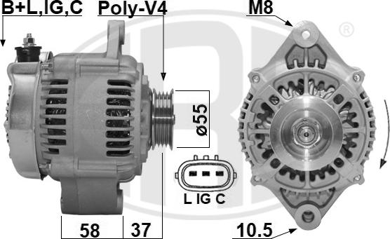 ERA 209666A - Alternator www.molydon.hr