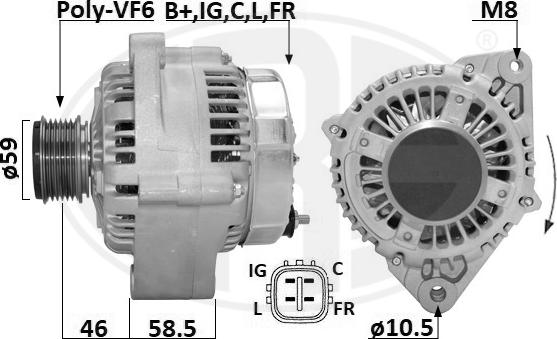 ERA 209660A - Alternator www.molydon.hr