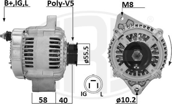 ERA 209661A - Alternator www.molydon.hr