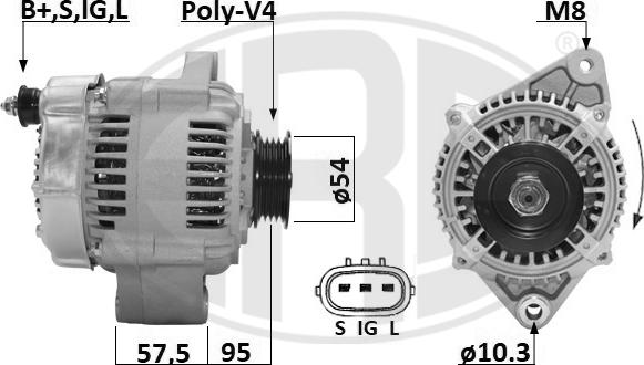 ERA 209662A - Alternator www.molydon.hr