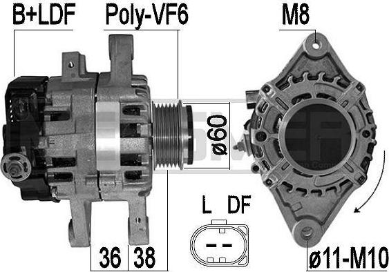 ERA 209606A - Alternator www.molydon.hr