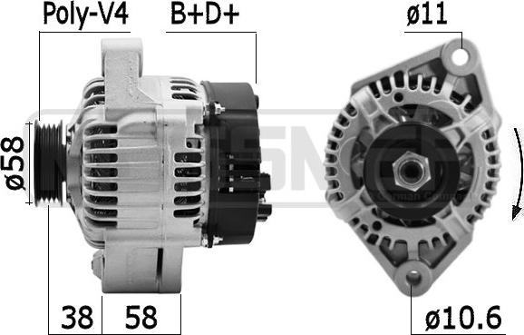 ERA 209608A - Alternator www.molydon.hr