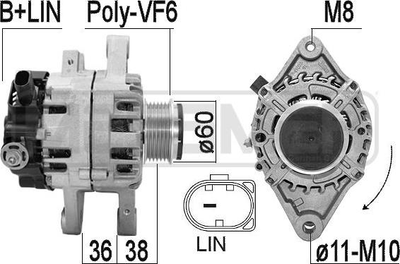 ERA 209615 - Alternator www.molydon.hr