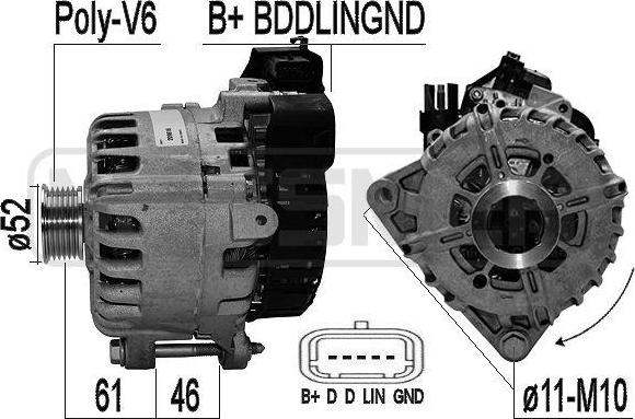 ERA 209616 - Alternator www.molydon.hr