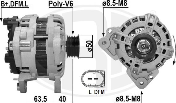 ERA 209639A - Alternator www.molydon.hr