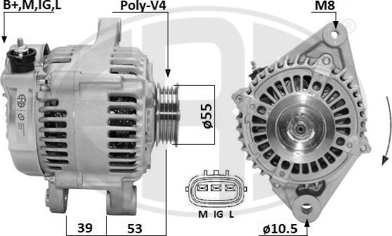 ERA 209673A - Alternator www.molydon.hr