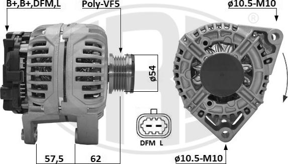 ERA 209672A - Alternator www.molydon.hr