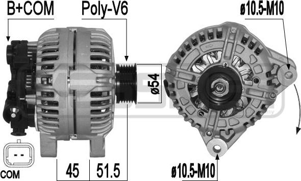 ERA 209099A - Alternator www.molydon.hr