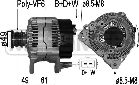 ERA 209095A - Alternator www.molydon.hr