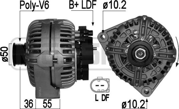 ERA 209049A - Alternator www.molydon.hr