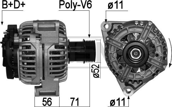 ERA 209045A - Alternator www.molydon.hr