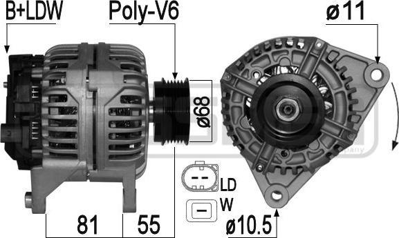 ERA 209051A - Alternator www.molydon.hr