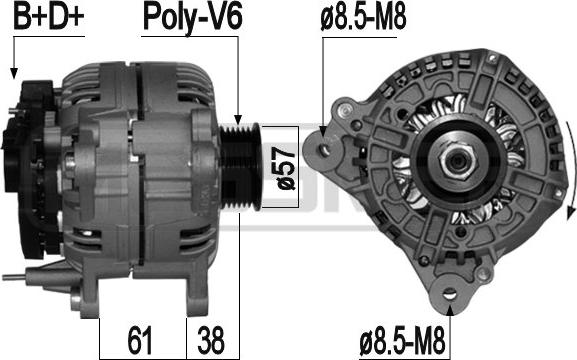 ERA 209065A - Alternator www.molydon.hr