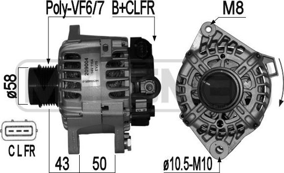 ERA 209004 - Alternator www.molydon.hr