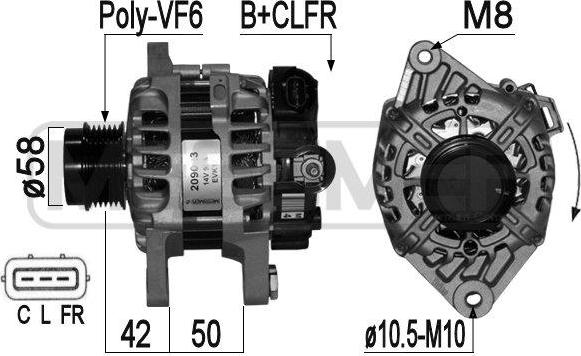 ERA 209023A - Alternator www.molydon.hr