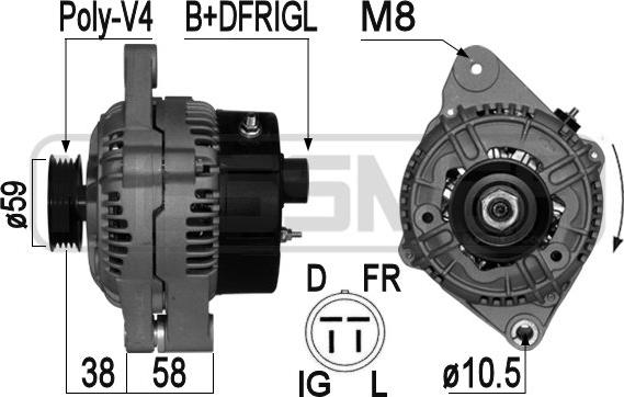 ERA 209076A - Alternator www.molydon.hr